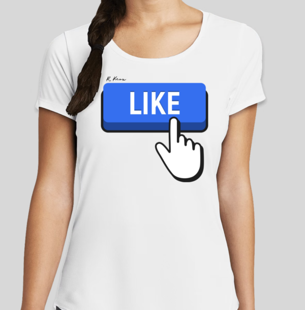 The Like t-shirt features the ever-popular social media like button. The modified BHS logo has been applied to the back of the t-shirt.